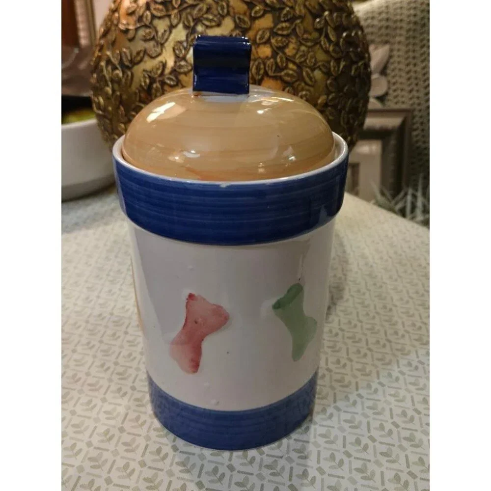 Large Pet Treat Canister With Lid